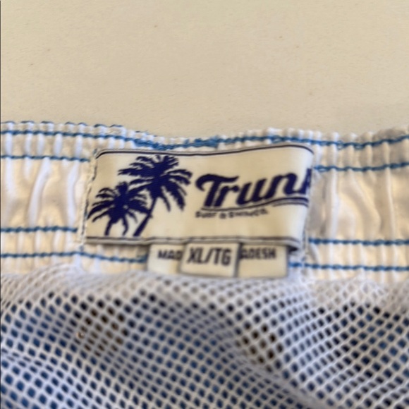 Trunks brand Blue Swim Trunks with Elastic Waistband - Picture 2 of 2